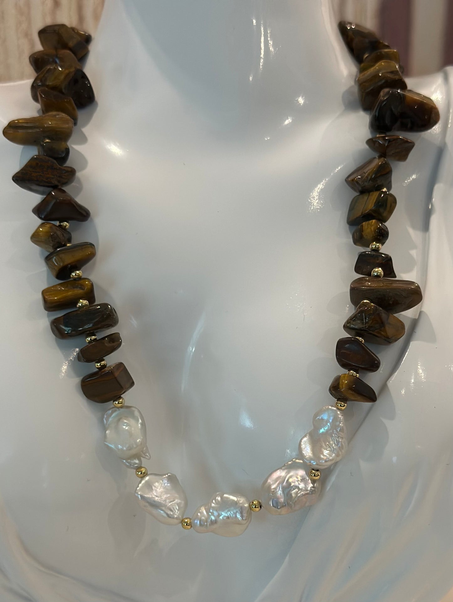 X- Collar ojo de tigre 2