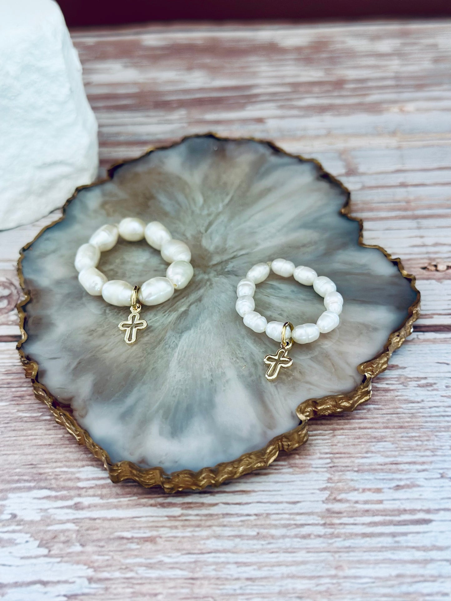 Anillos de Perlas Naturales