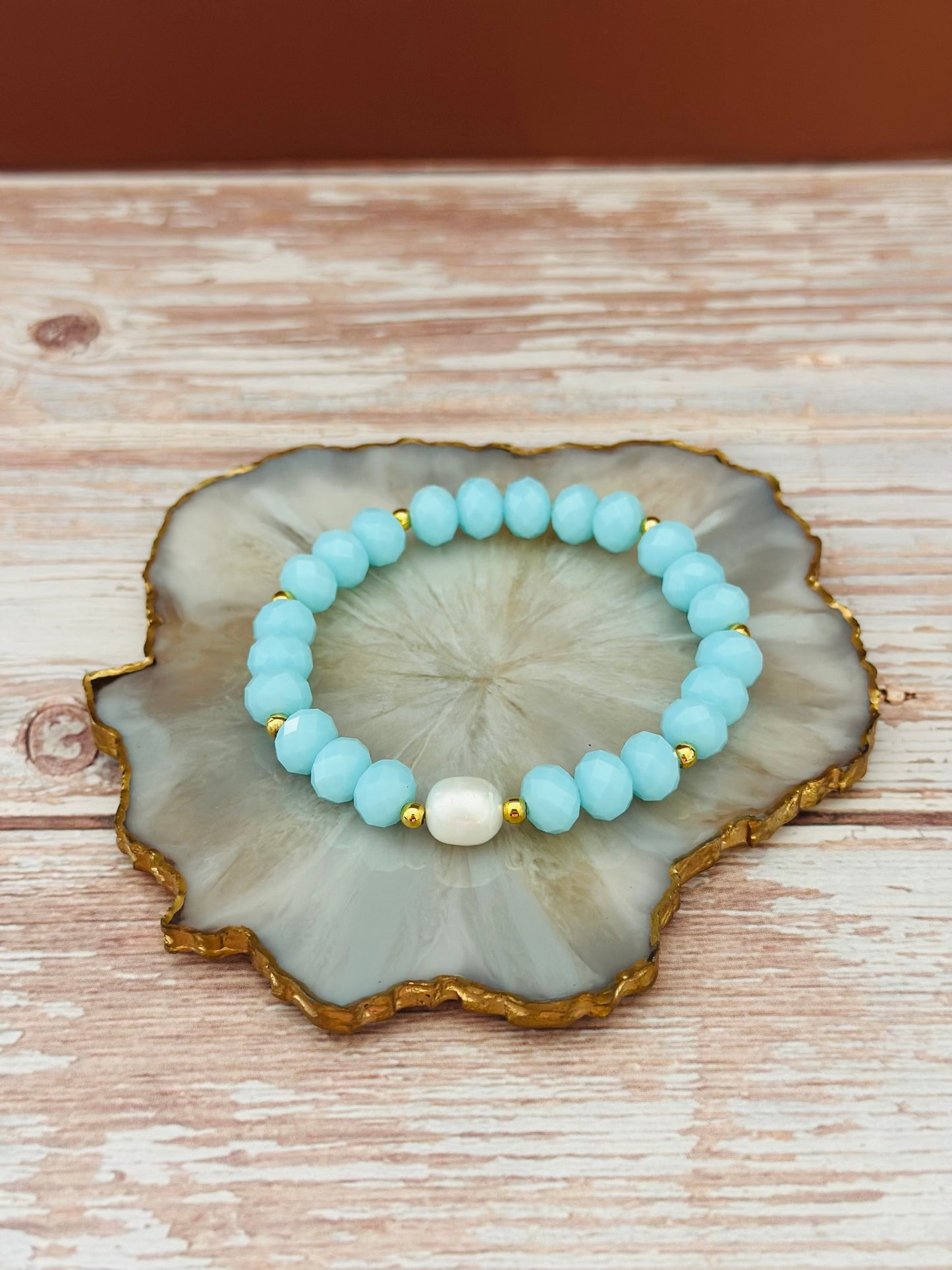 Pulseras en Cristales azules