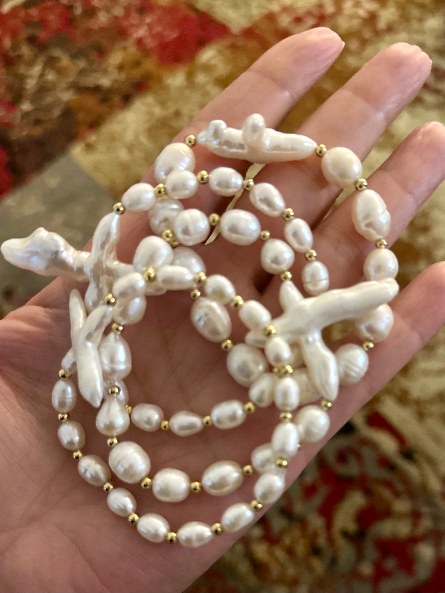 A Pulseras de Perlas naturales