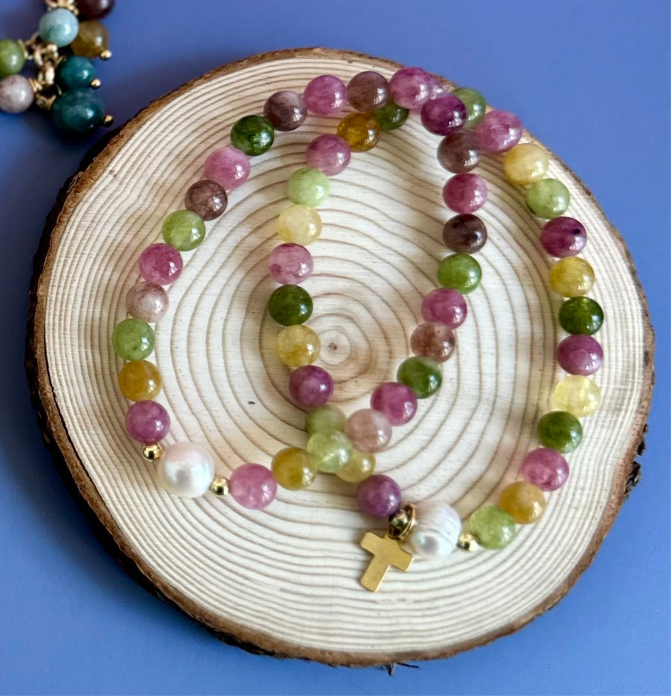 Pulseras elaboradas en Ágata de bellos colores