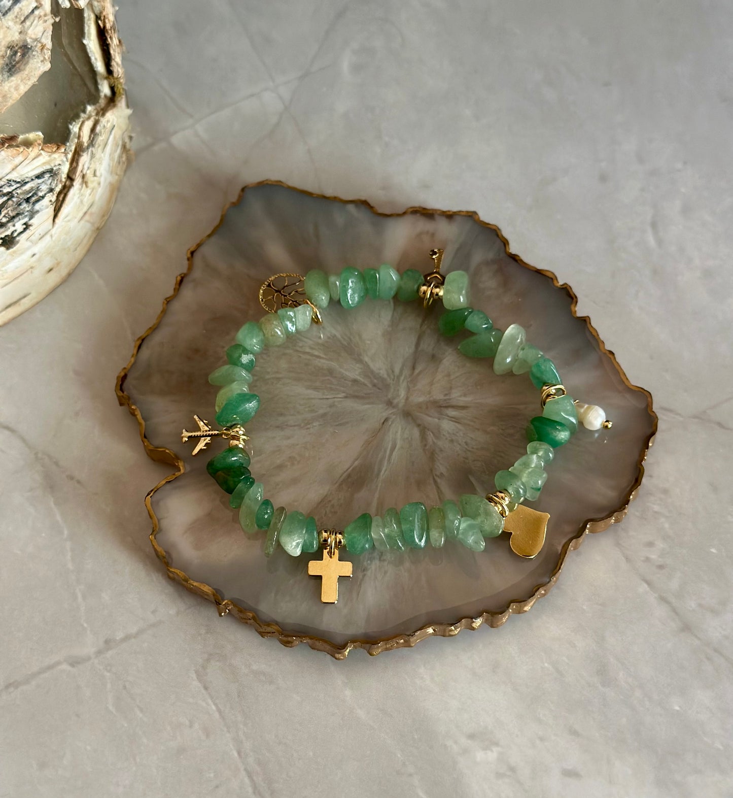 A- Pulseras de los deseos en Piedra Jade