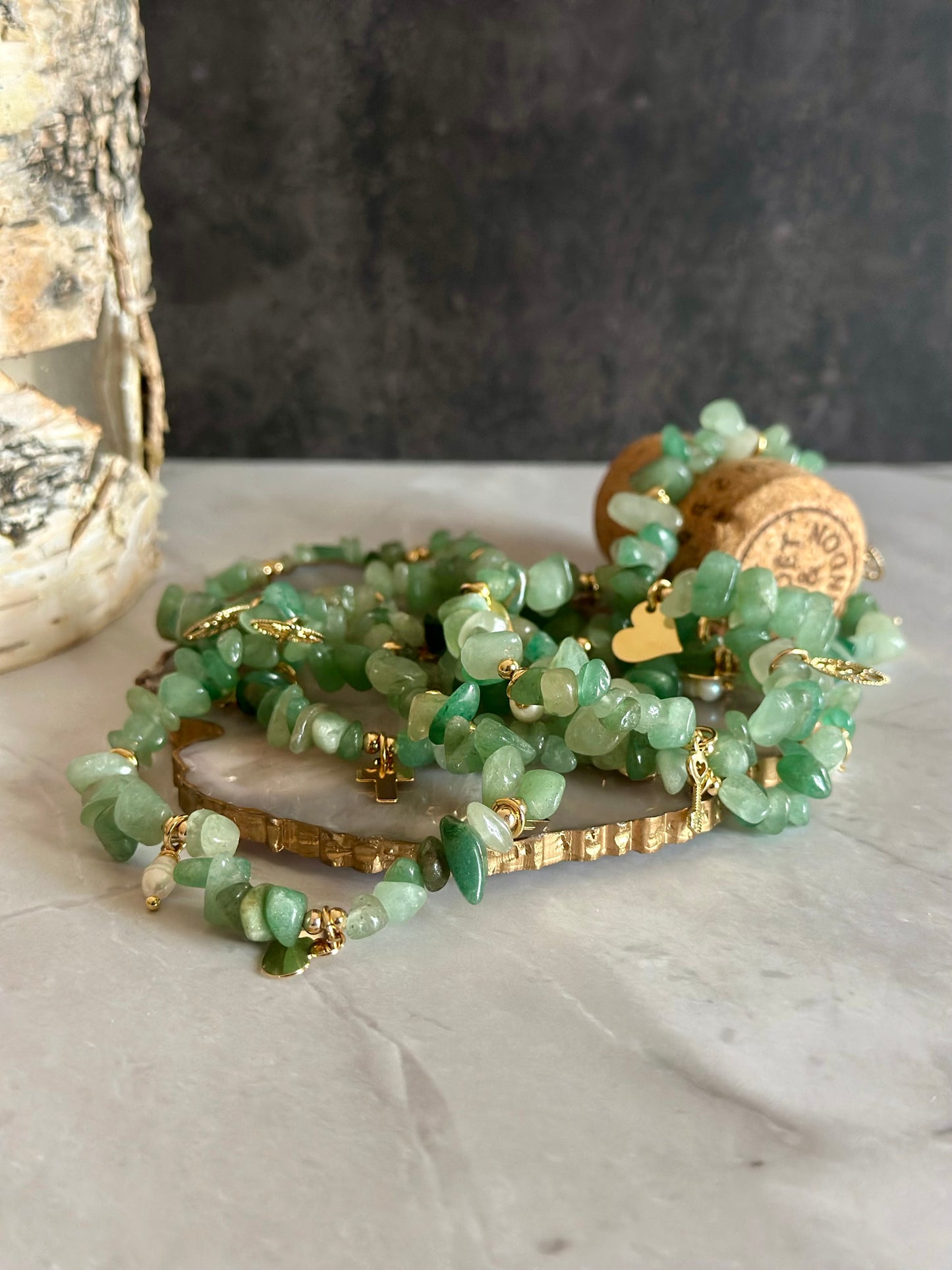 A- Pulseras de los deseos en Piedra Jade