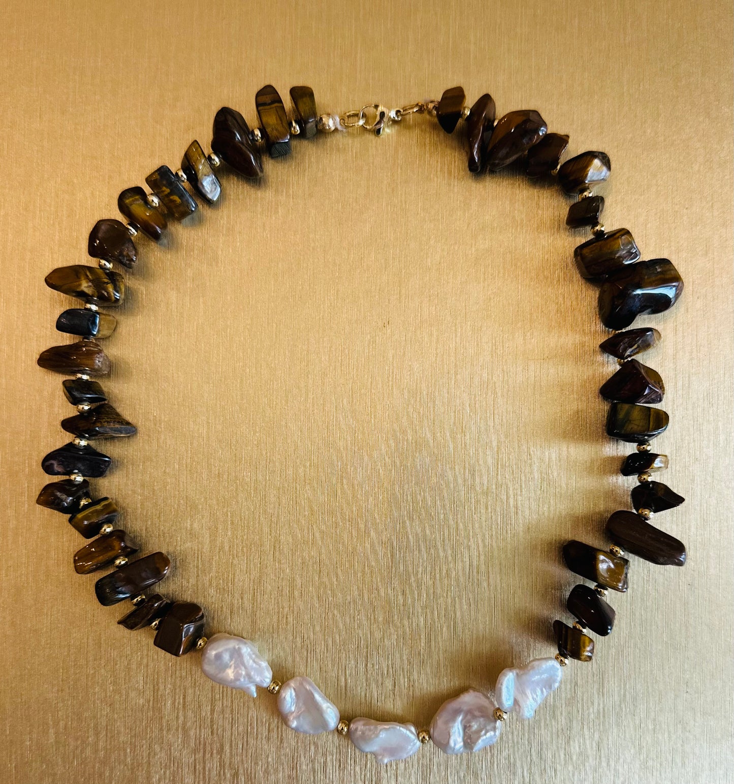 X- Collar ojo de tigre 2