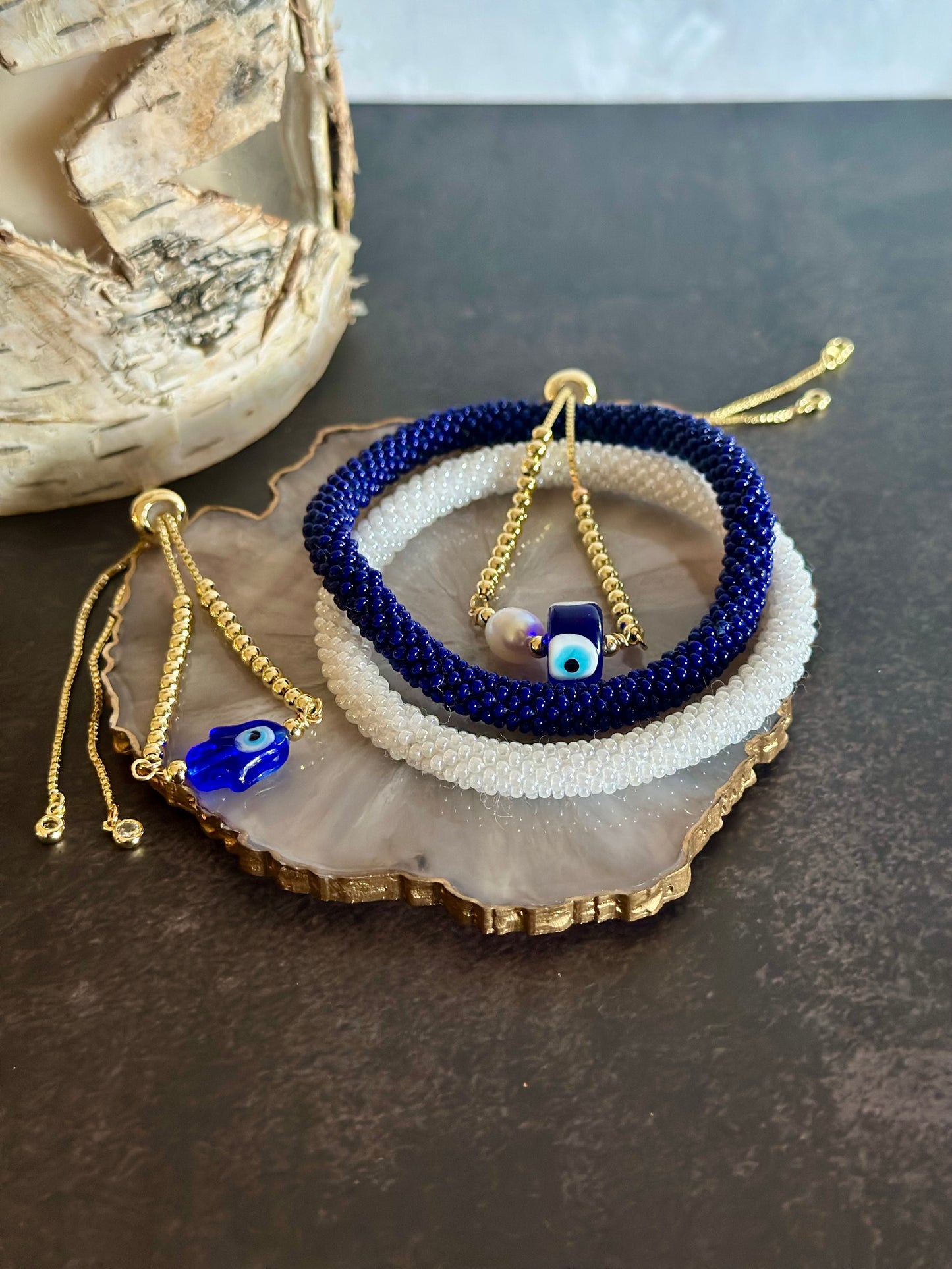 Pulseras en cadena con dije Ojo turco 🧿