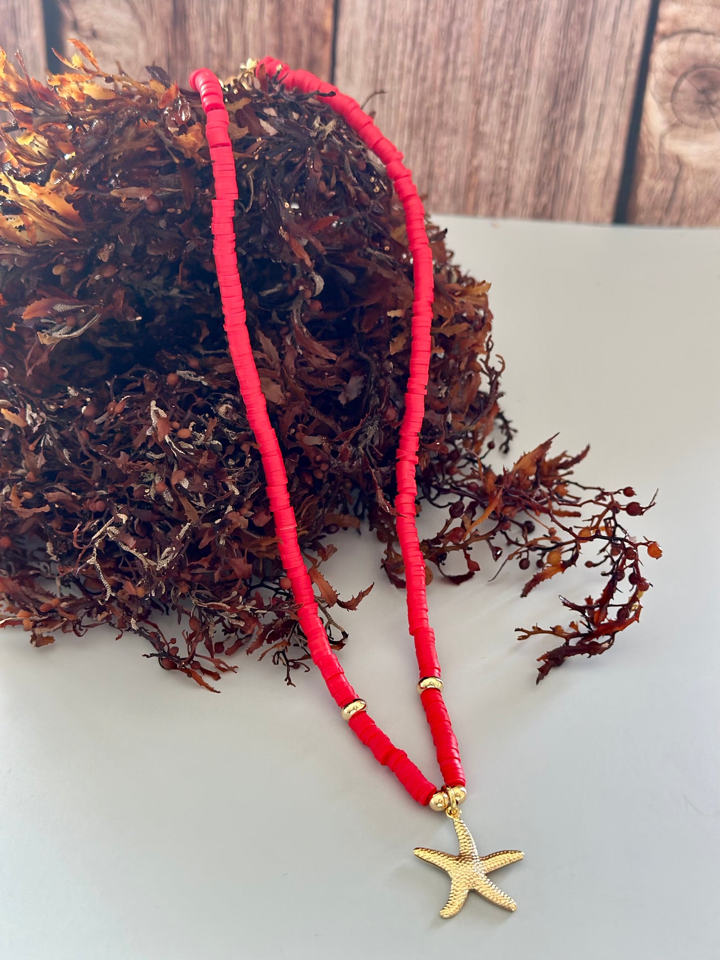 Collar de Fimo - Rojo