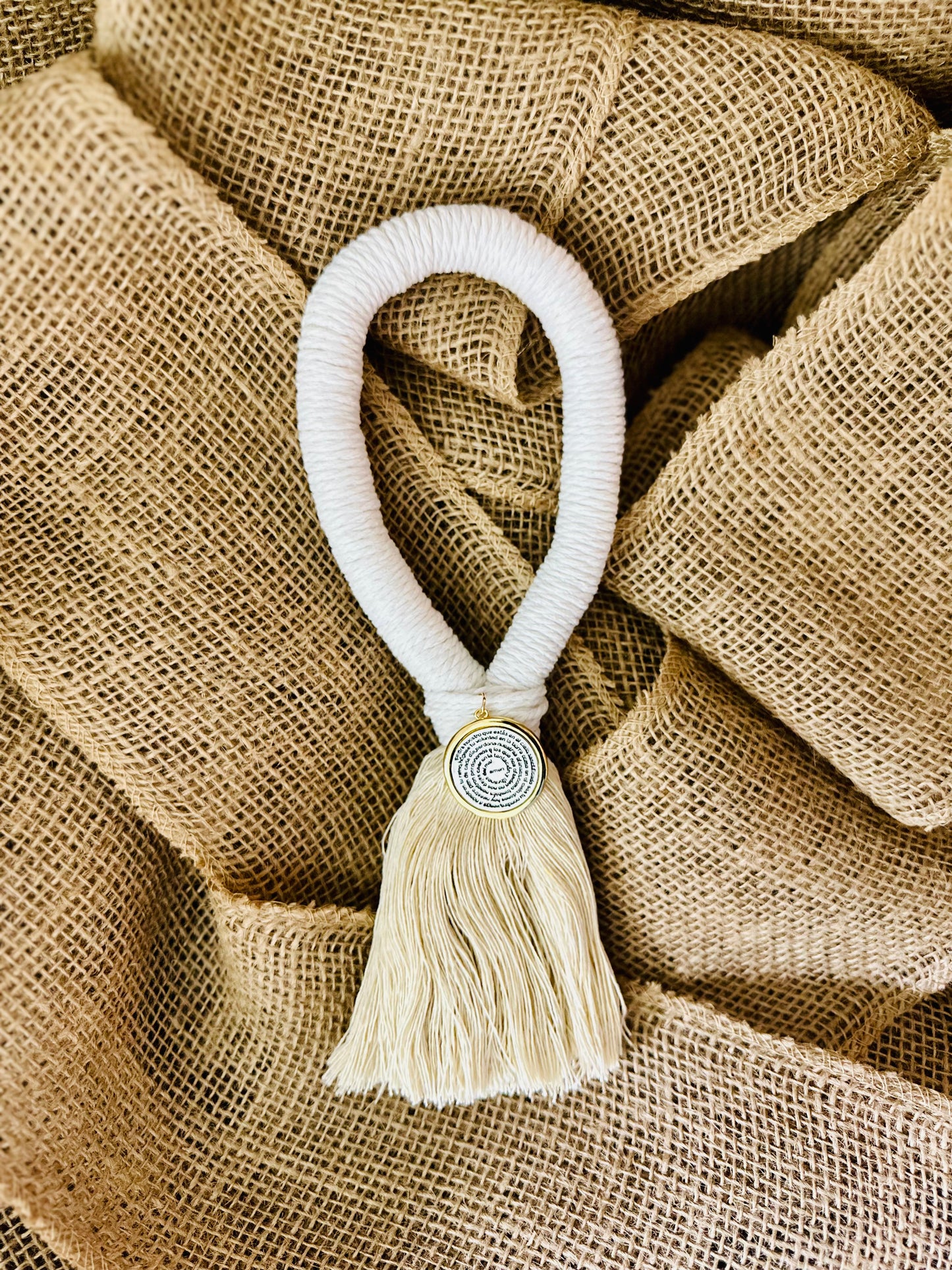 Bendición para el Hogar 🏡 Blanca (Cruz ó Medalla)