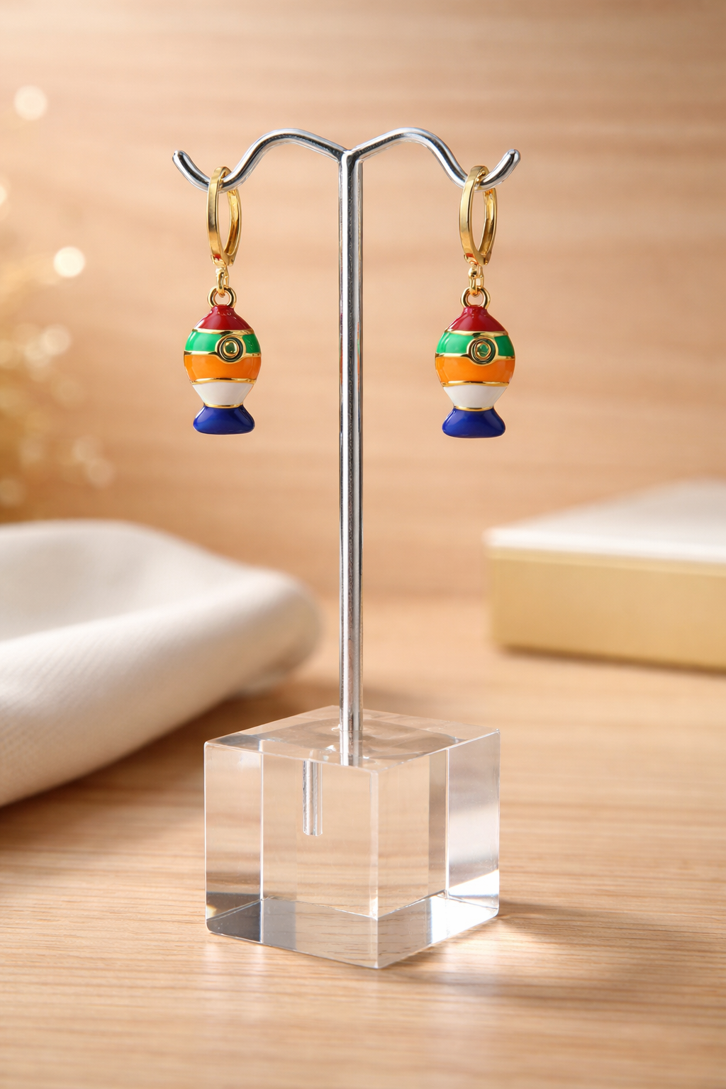 Aretes con Pez de colores