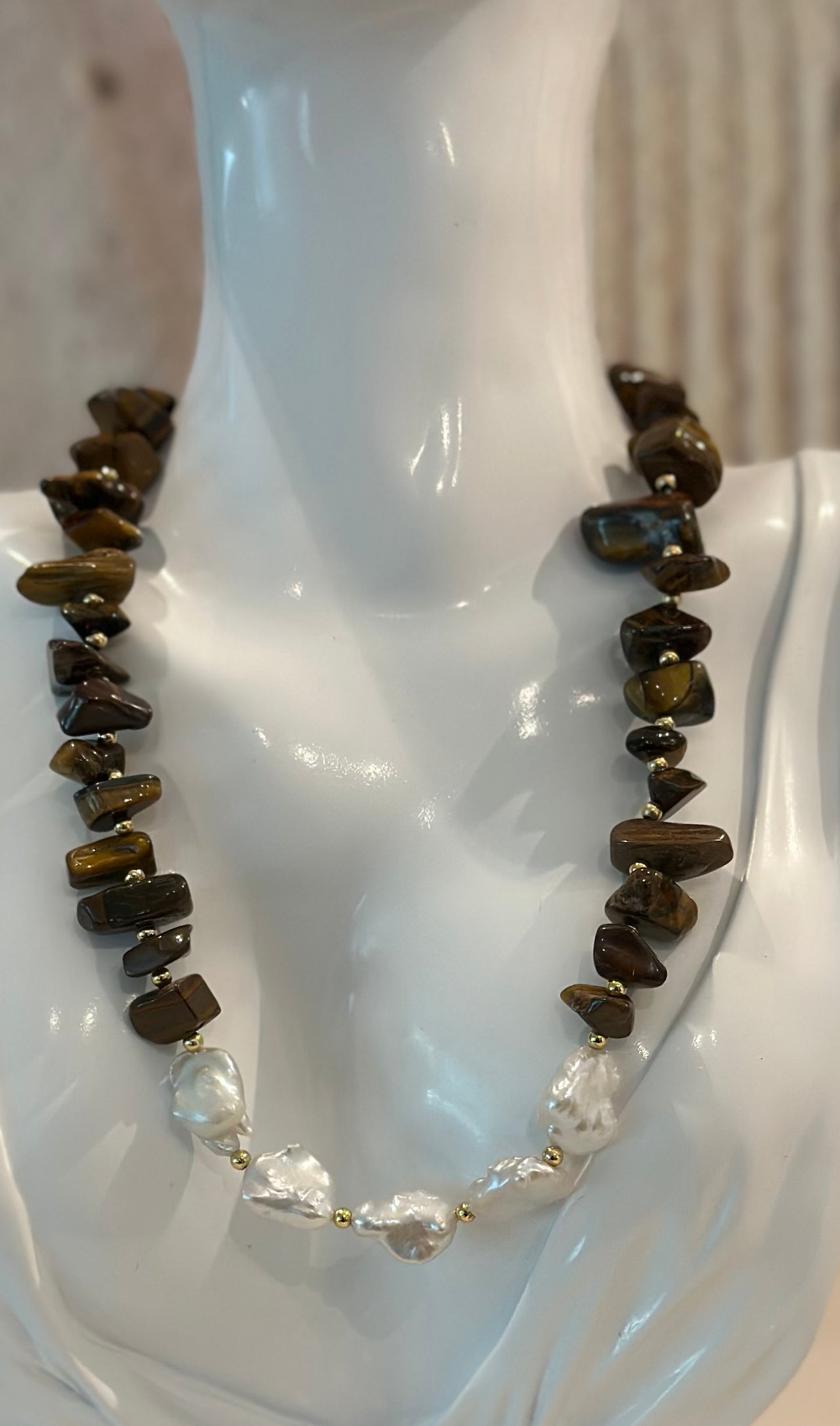 X- Collar ojo de tigre 2