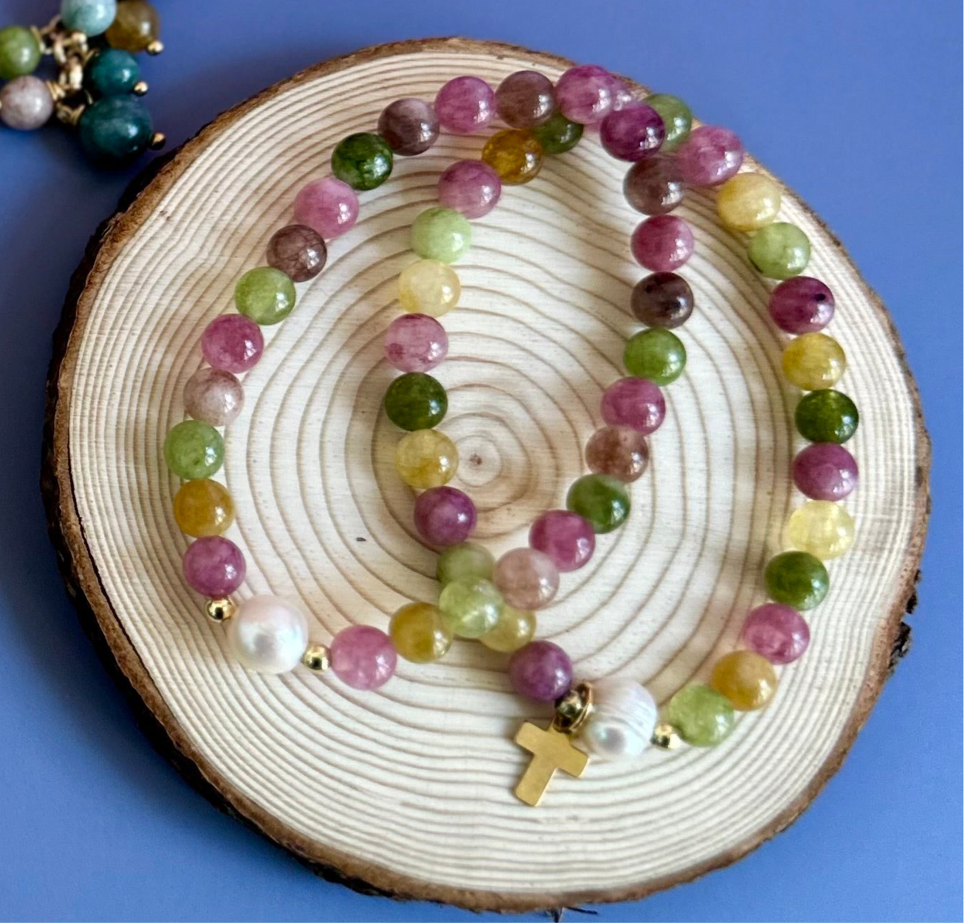 Pulseras elaboradas en Ágata de bellos colores