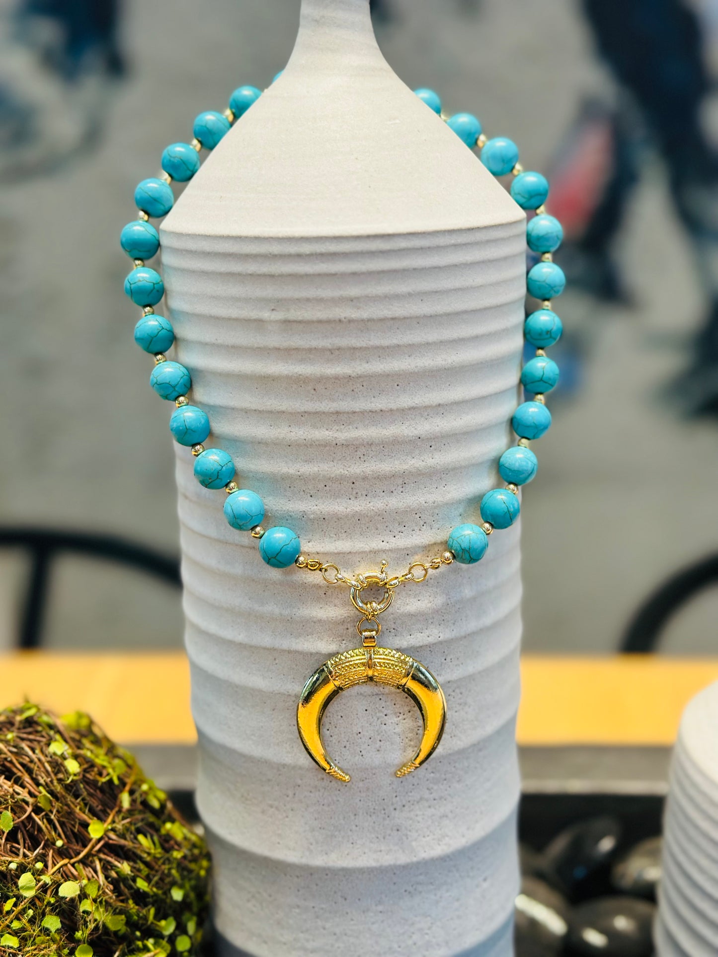 A- Collar de piedras Turquesa 🩵