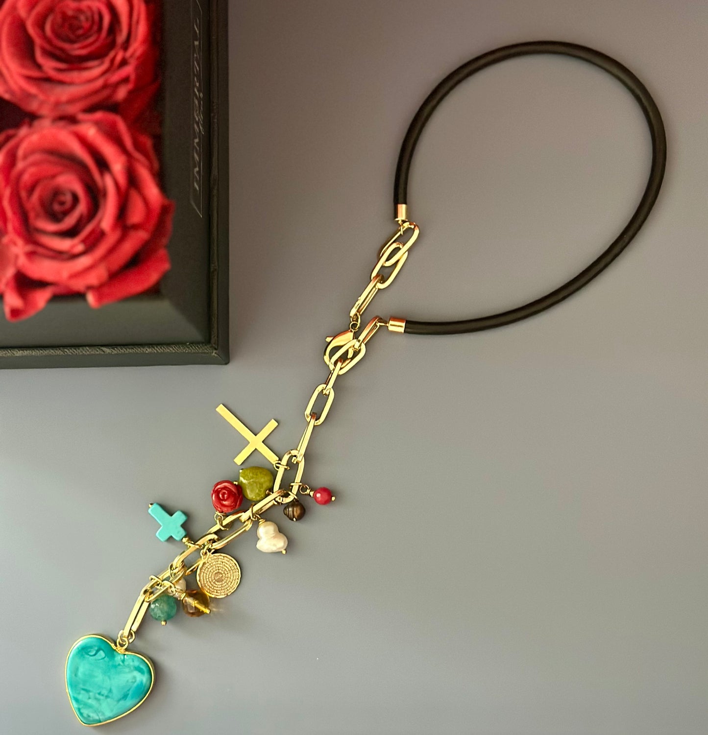 A Collar de Cuero y Cadena/Dije Corazon
