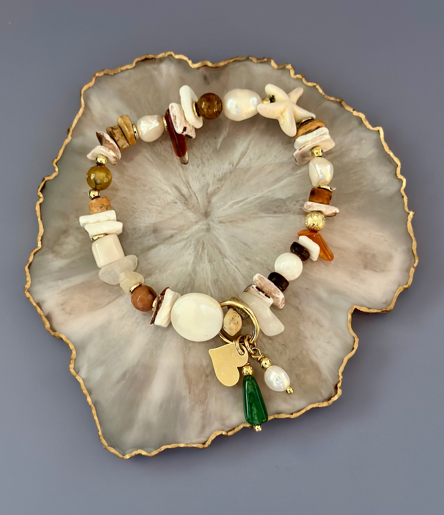 Pulseras de perlas naturales ☘️💛