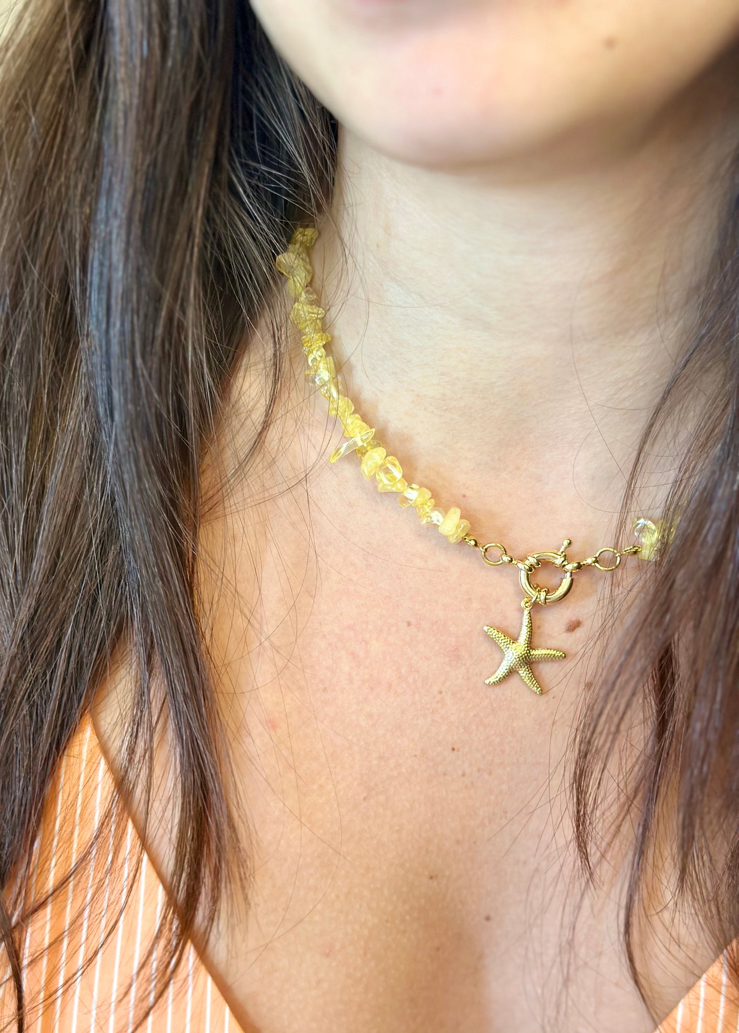 A- Collar de Citrino