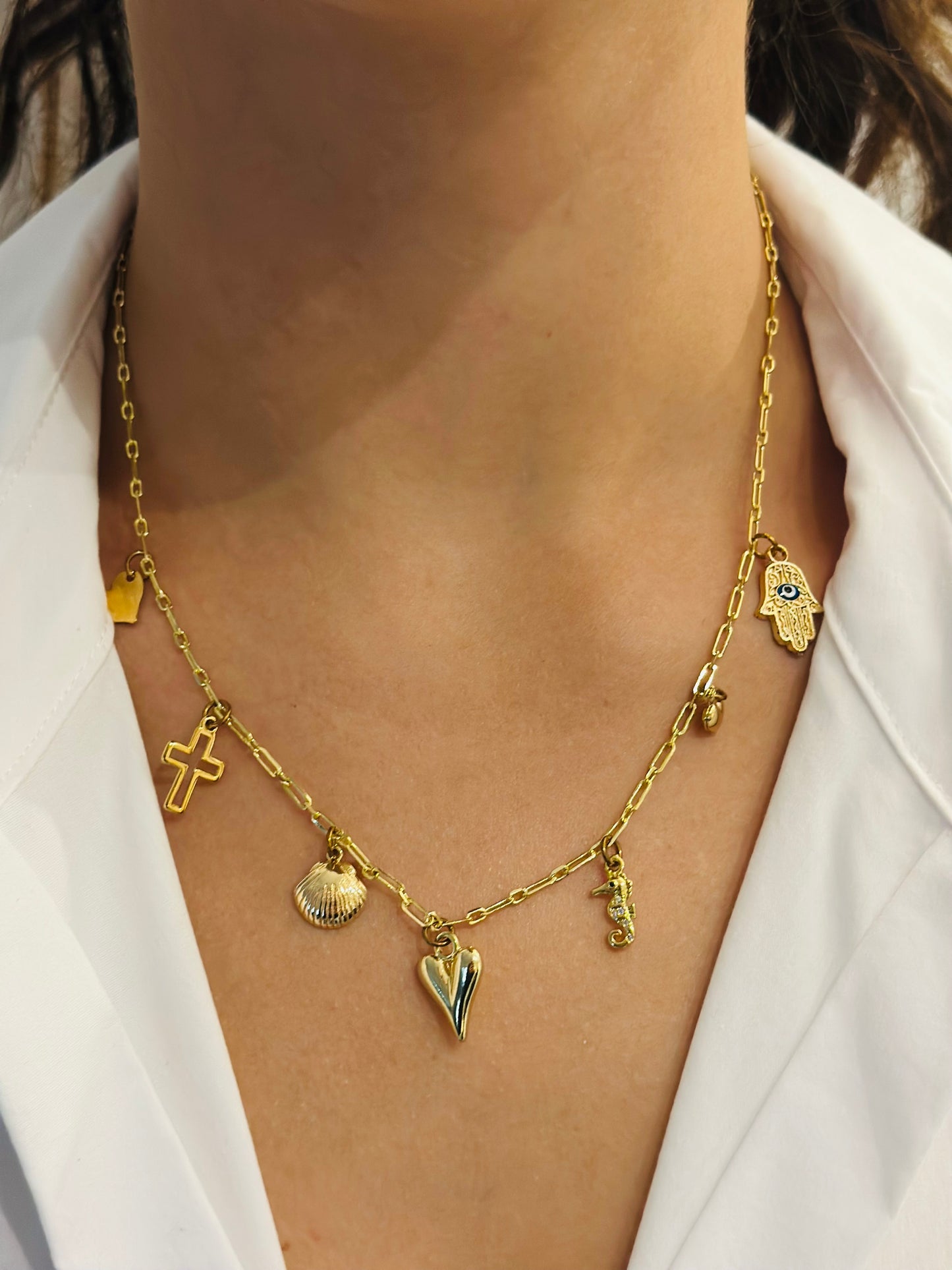 X- Cadena con Dijes