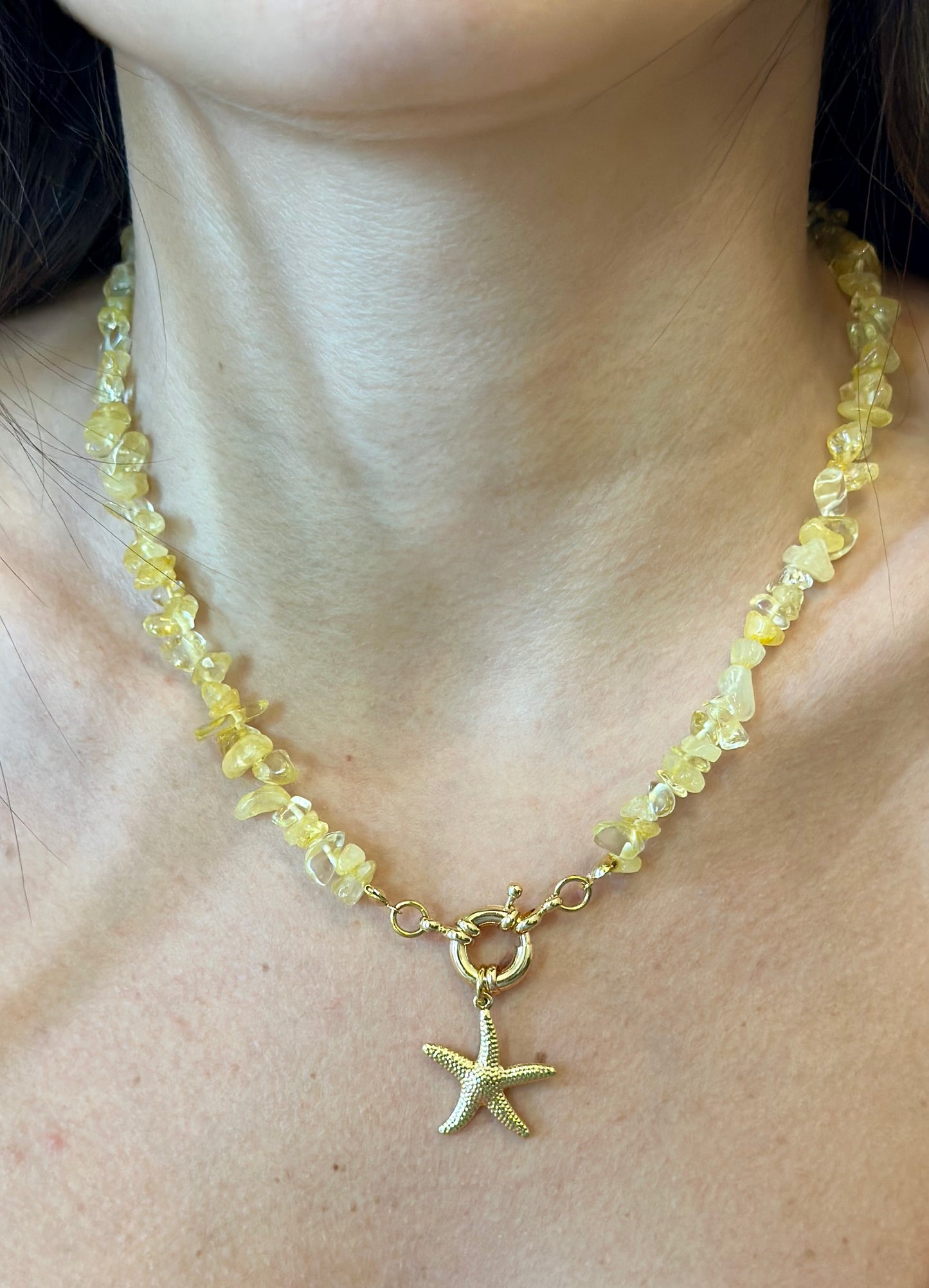 A- Collar de Citrino