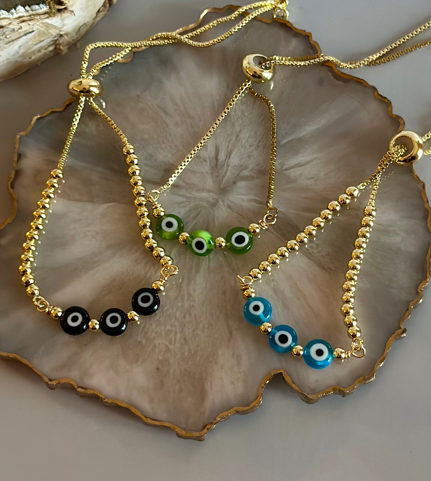 Pulseras en cadena con Ojos Turcos 🧿
