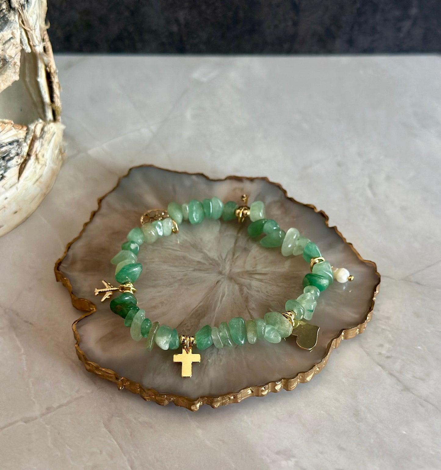 A- Pulseras de los deseos en Piedra Jade