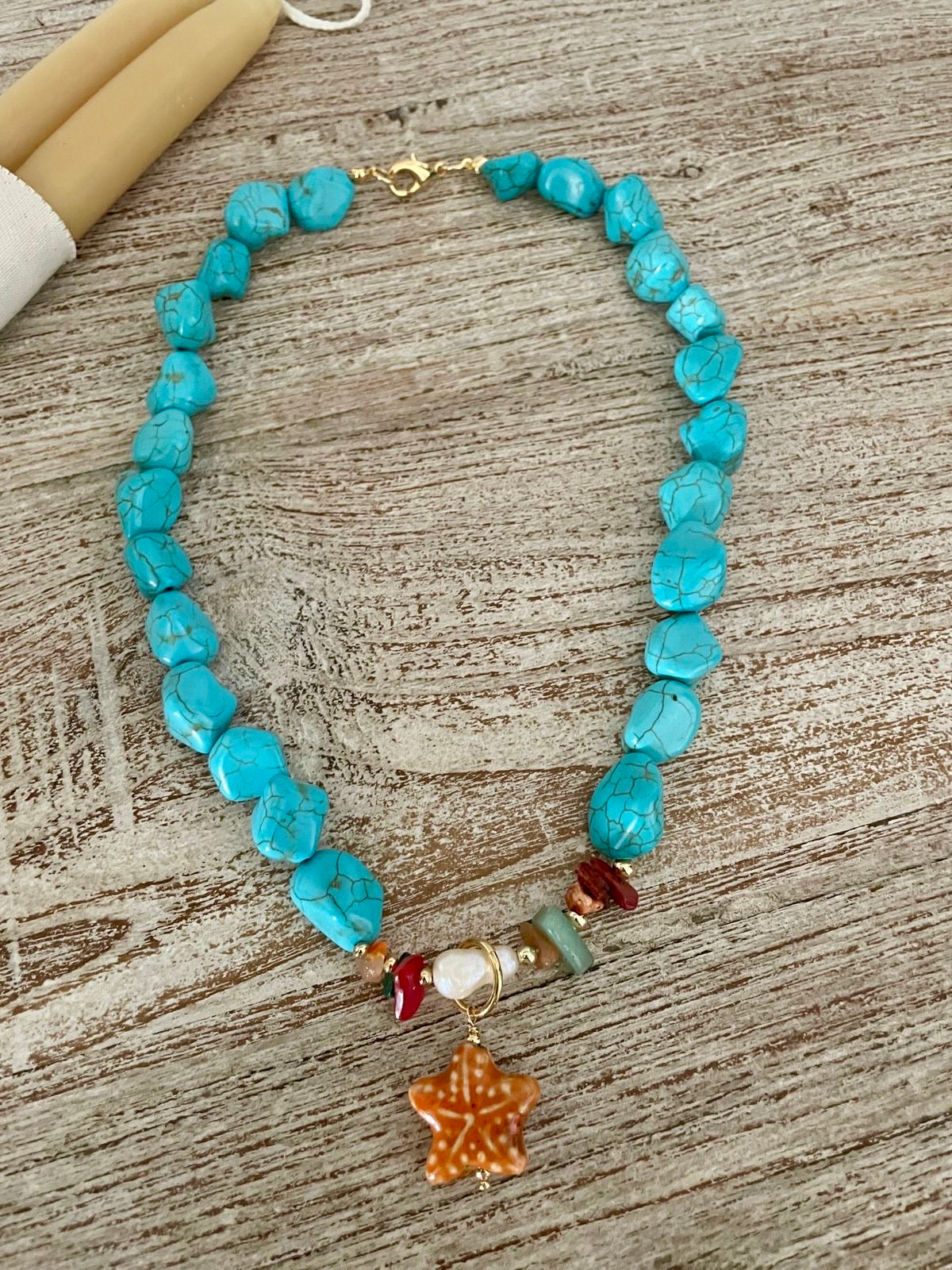 Collar de Piedras Turquesa 🩵