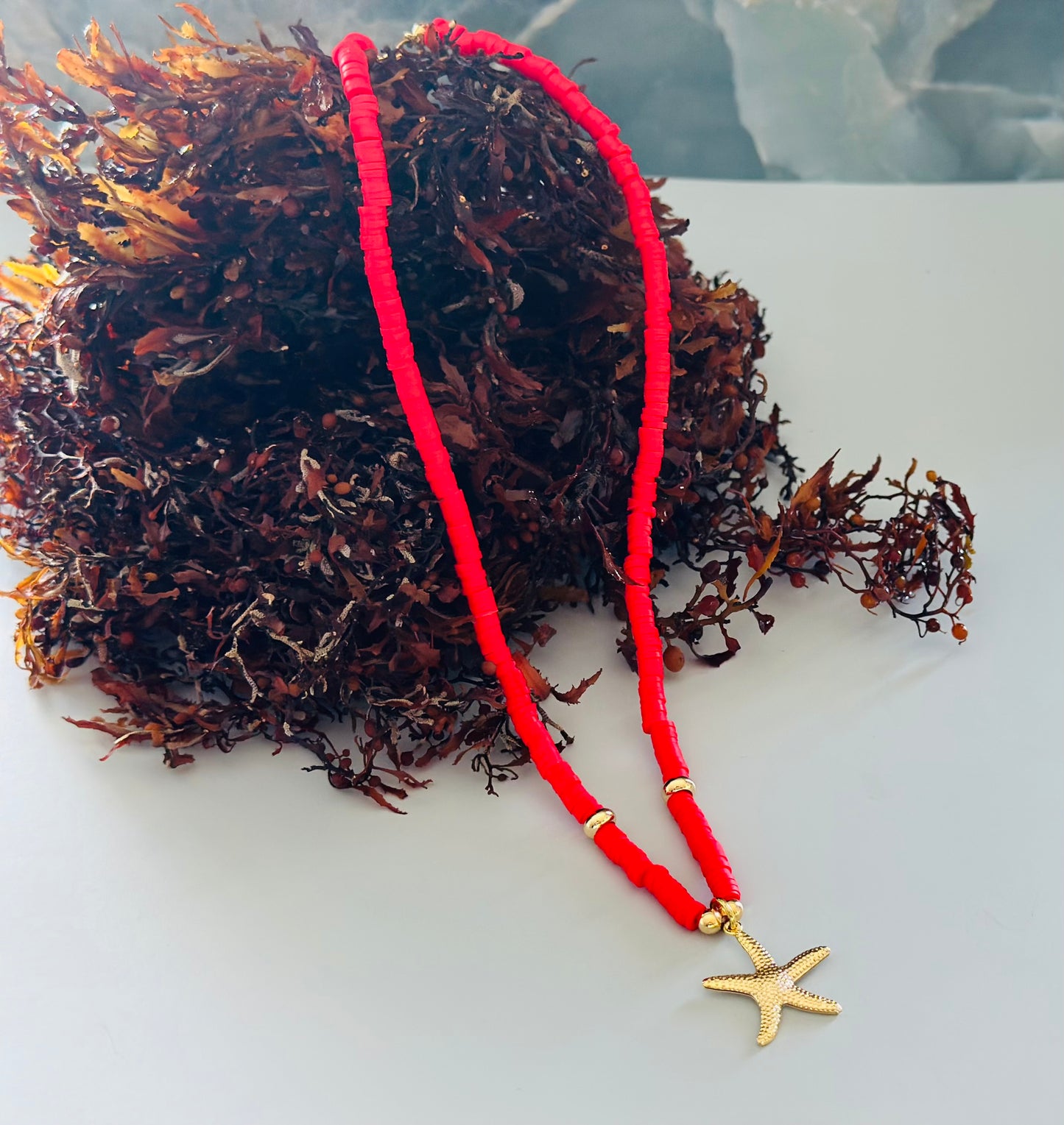 Collar de Fimo - Rojo