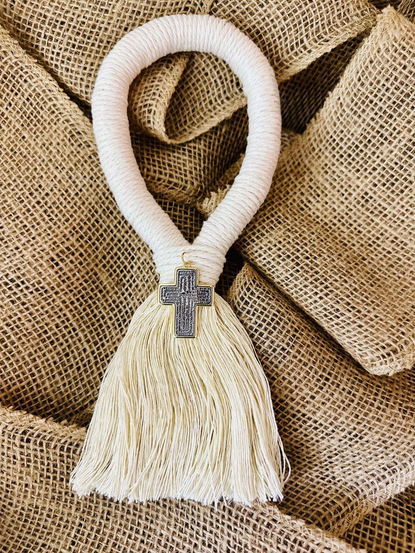 Bendición para el Hogar 🏡 Blanca (Cruz ó Medalla)