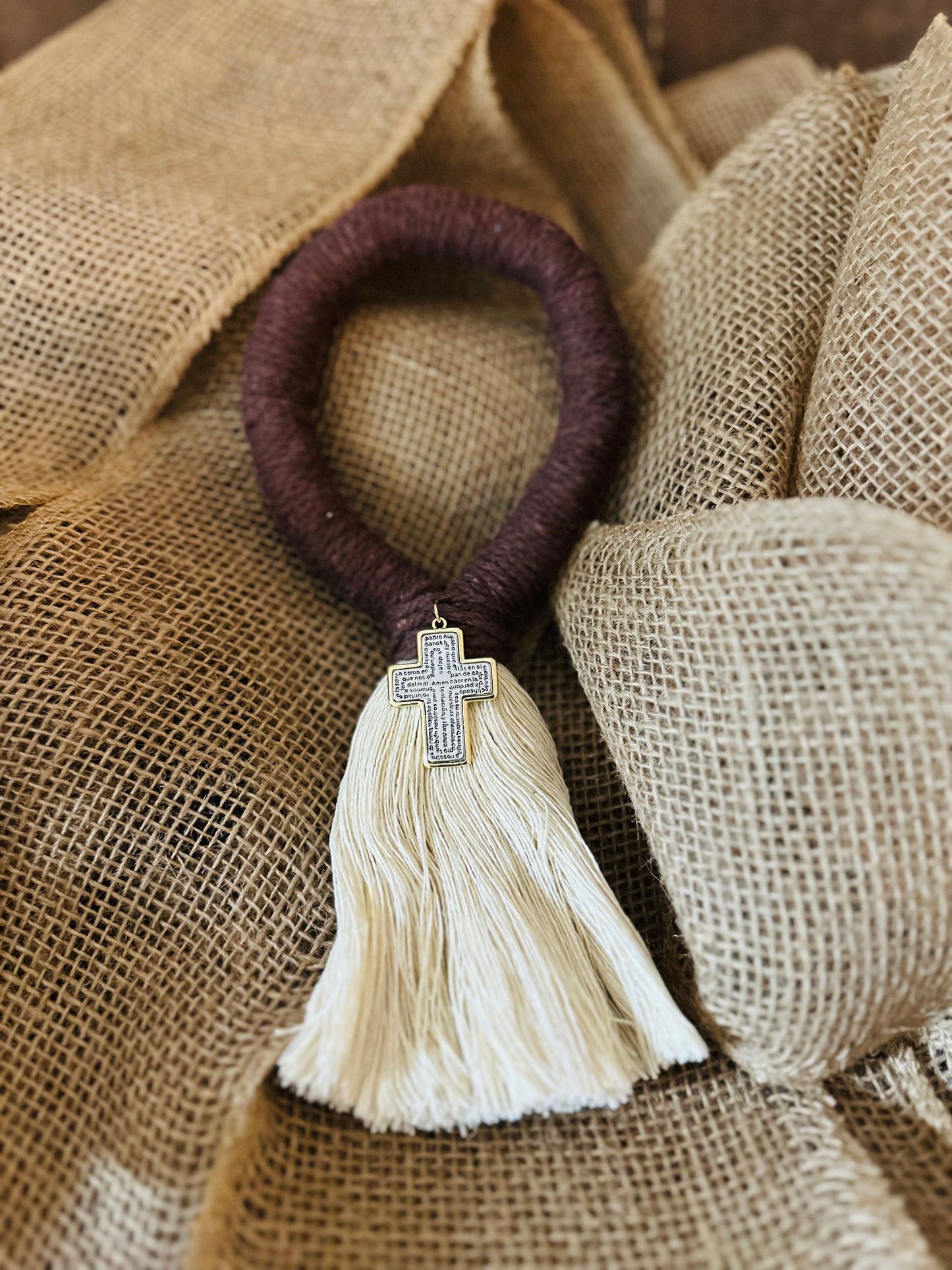 B Bendición para el Hogar 🏡 Marrón (Cruz ó Medalla)