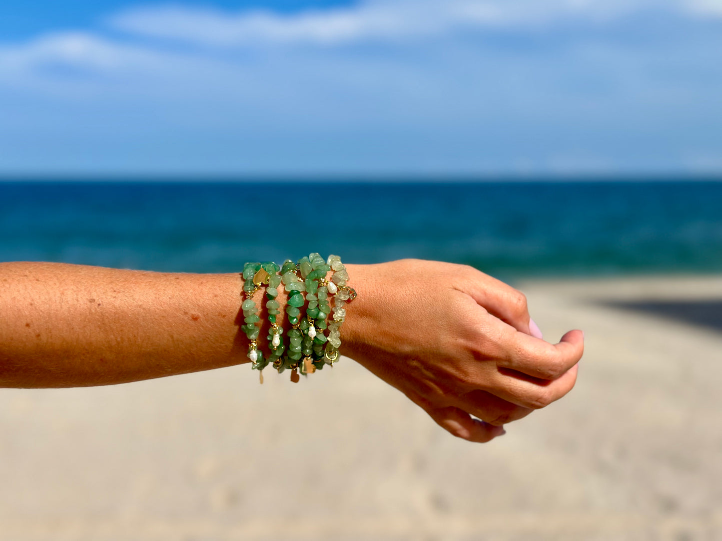 A- Pulseras de los deseos en Piedra Jade