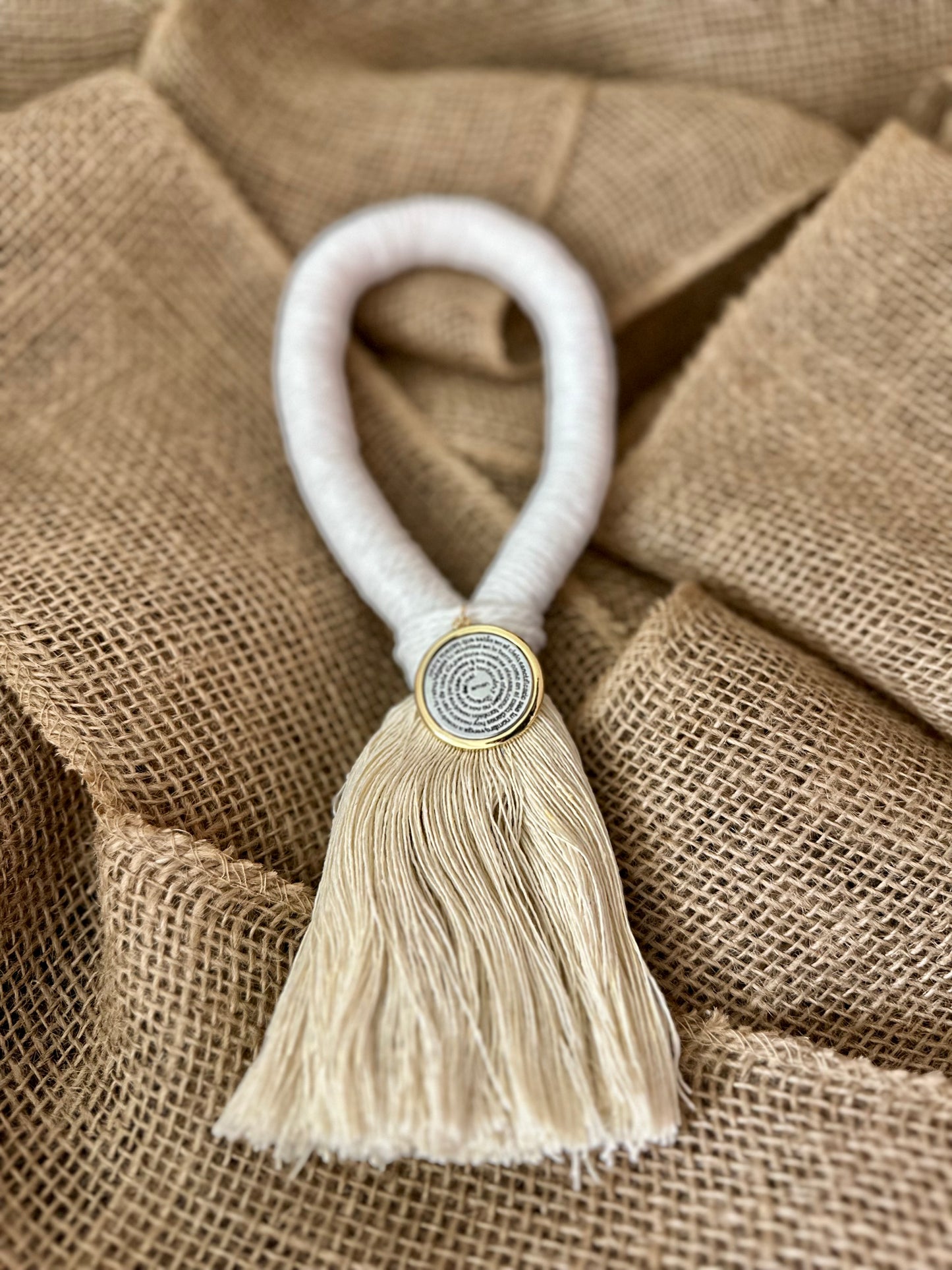 Bendición para el Hogar 🏡 Blanca (Cruz ó Medalla)