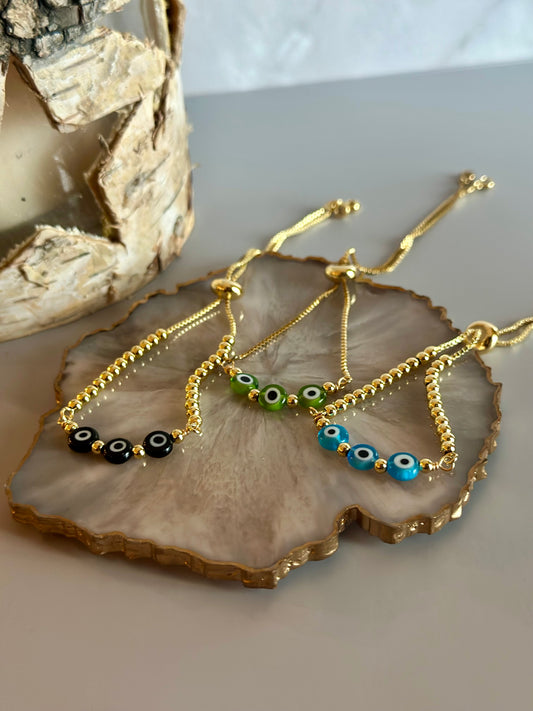 Pulseras en cadena con Ojos Turcos 🧿