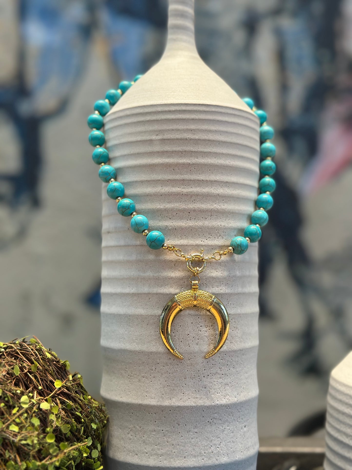 A- Collar de piedras Turquesa 🩵