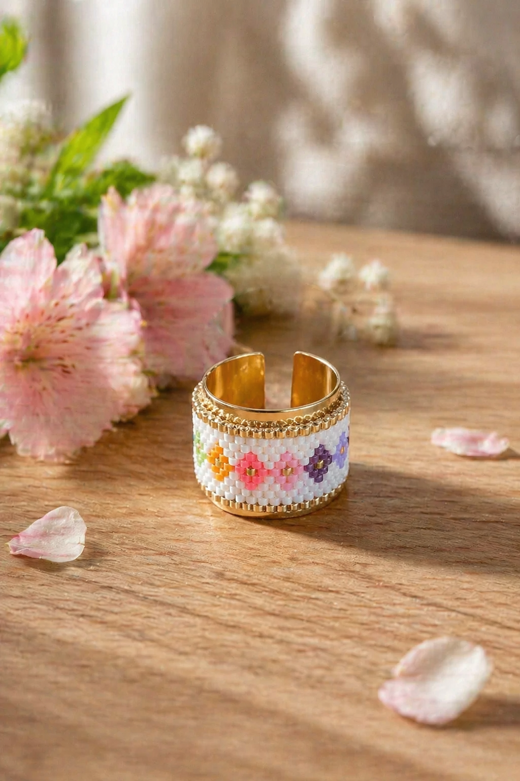 Anillo de Miyuki - Colores pasteles