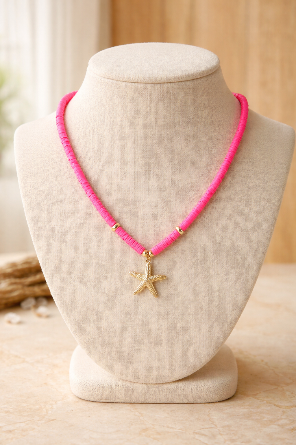 Collar de Fimo - Fuscia