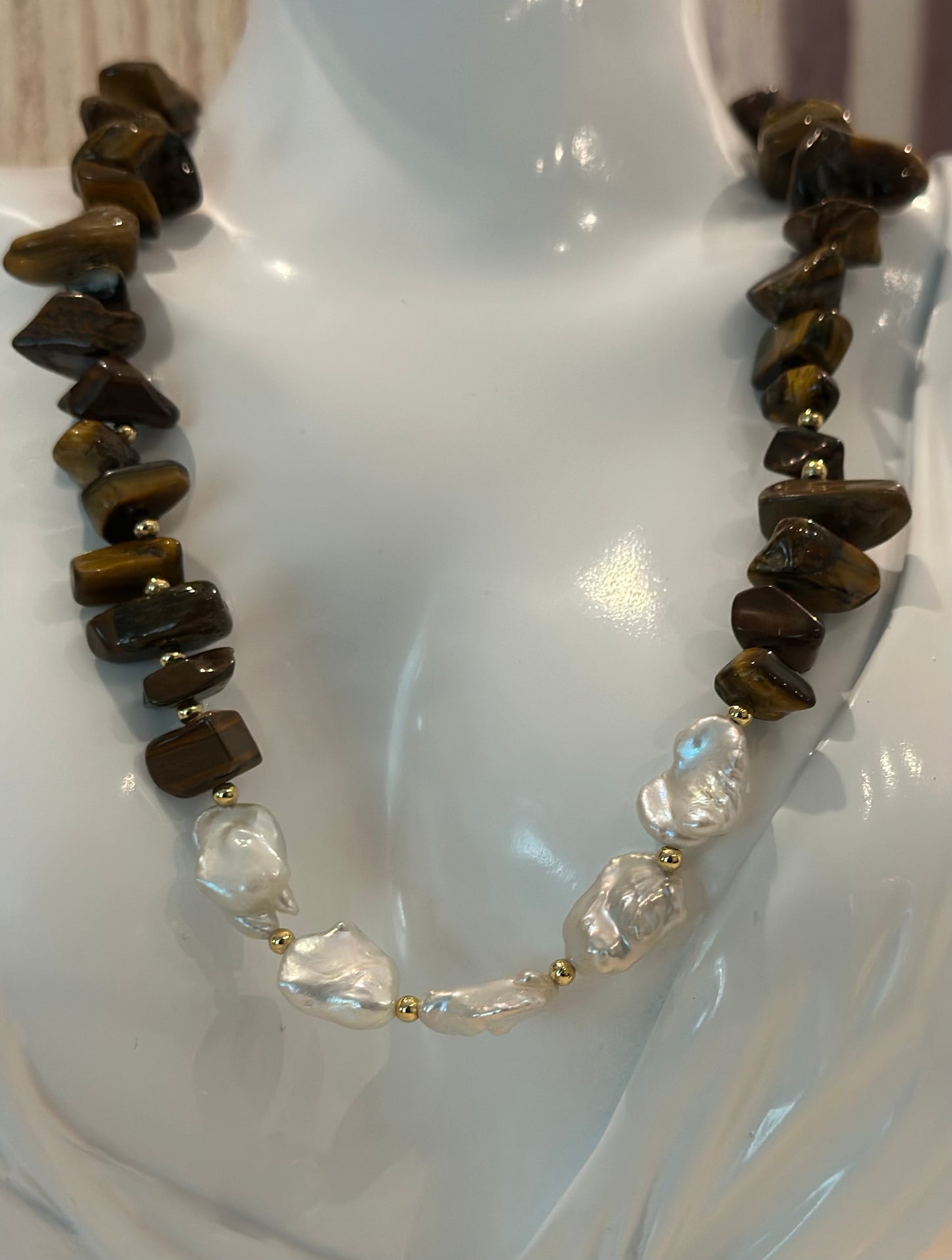 X- Collar ojo de tigre 2