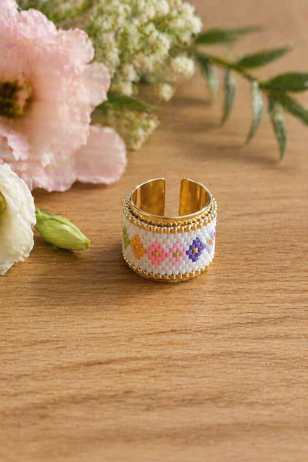 Anillo de Miyuki - Colores pasteles