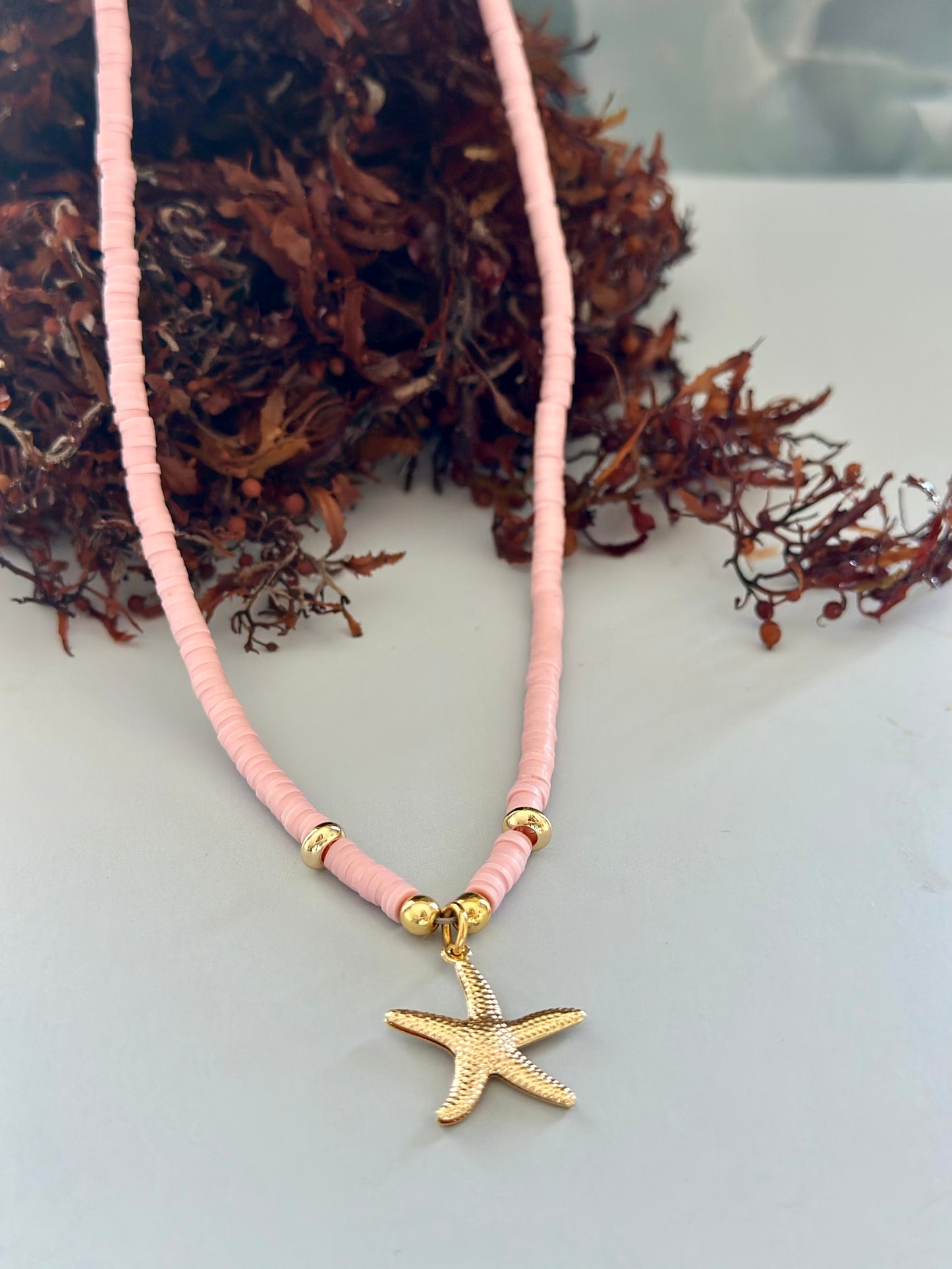 Collar de Fimo - Rosado