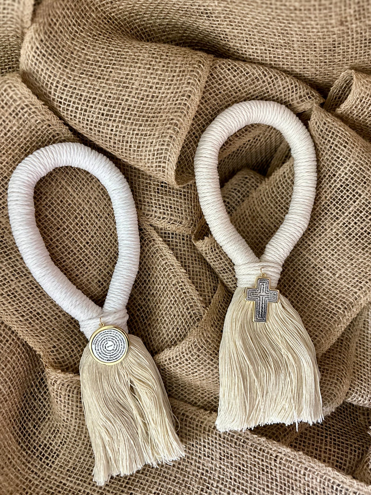 Bendición para el Hogar 🏡 Blanca (Cruz ó Medalla)