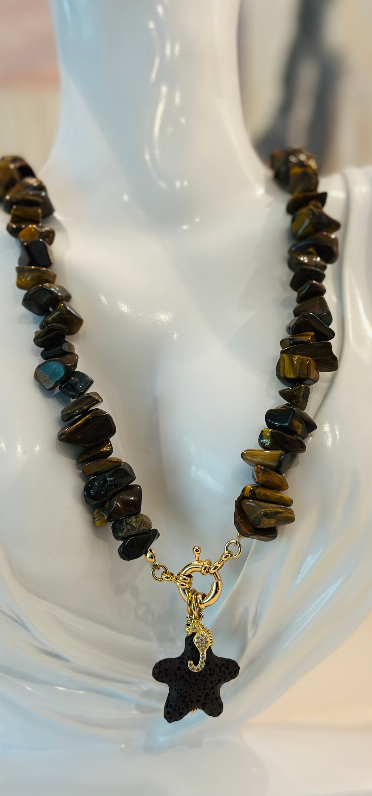X- Collar Ojo de Tigre
