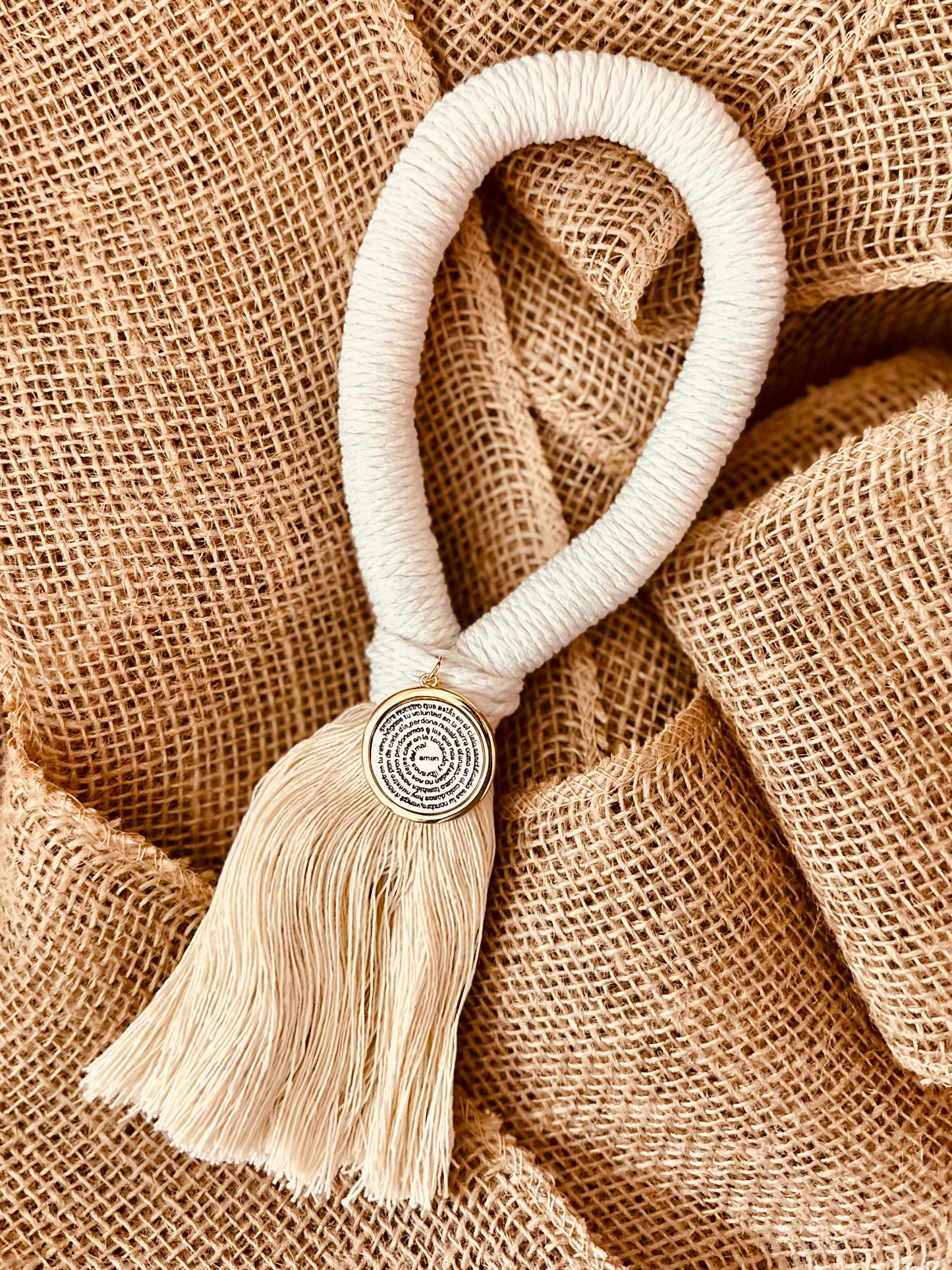 Bendición para el Hogar 🏡 Blanca (Cruz ó Medalla)