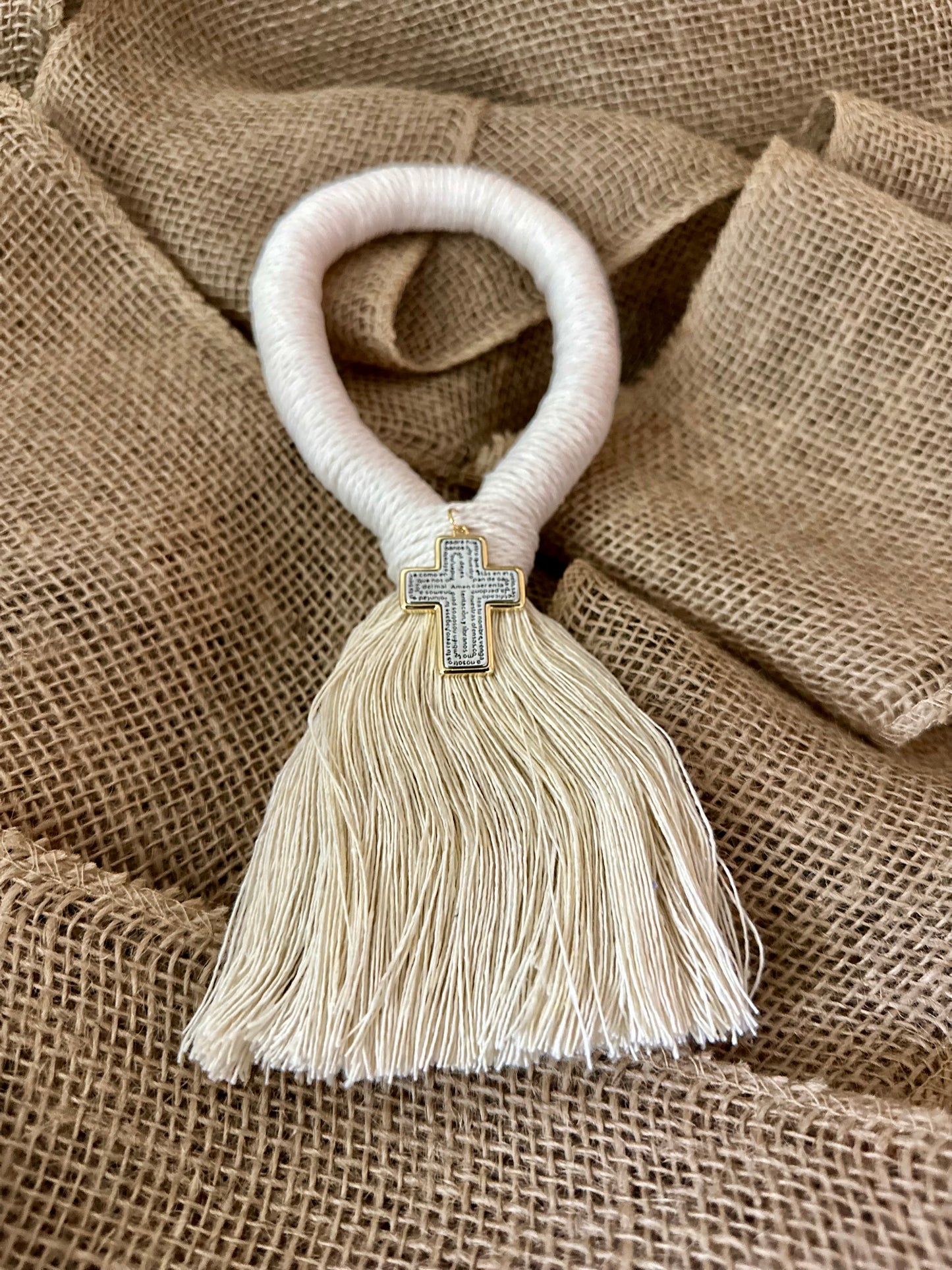 Bendición para el Hogar 🏡 Blanca (Cruz ó Medalla)