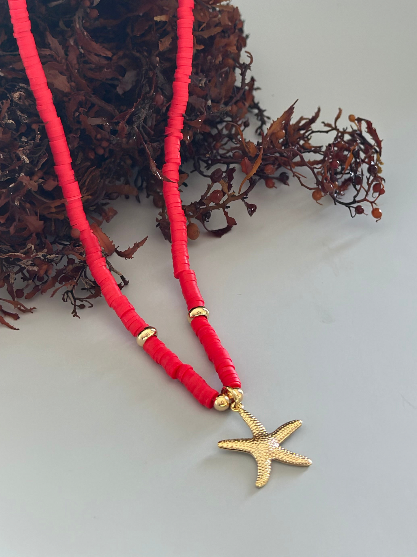 Collar de Fimo - Rojo