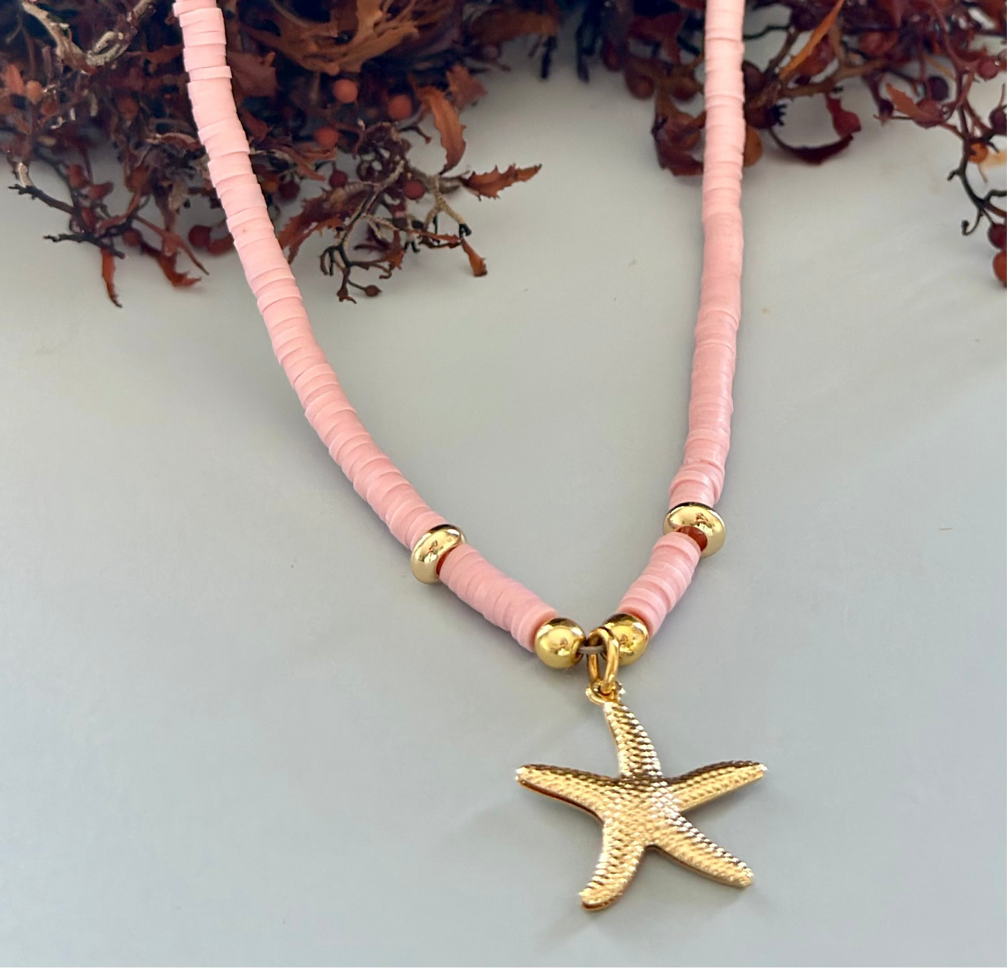 Collar de Fimo - Rosado