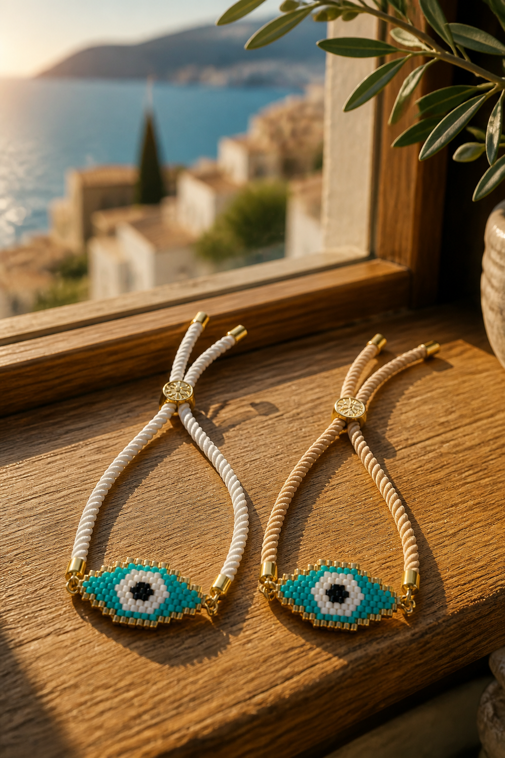 A Pulseras en cordón con dije en Miyuki