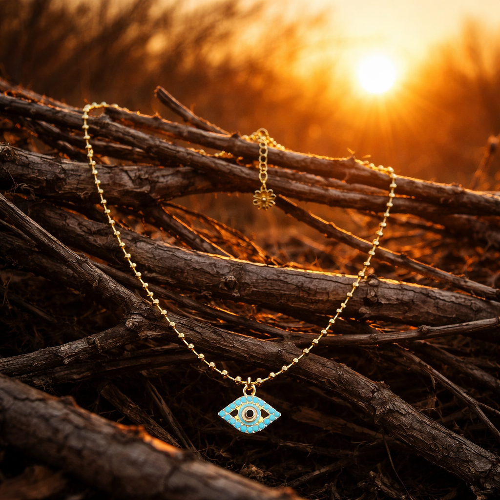 A Cadenas estilo militar con baño de oro 18k