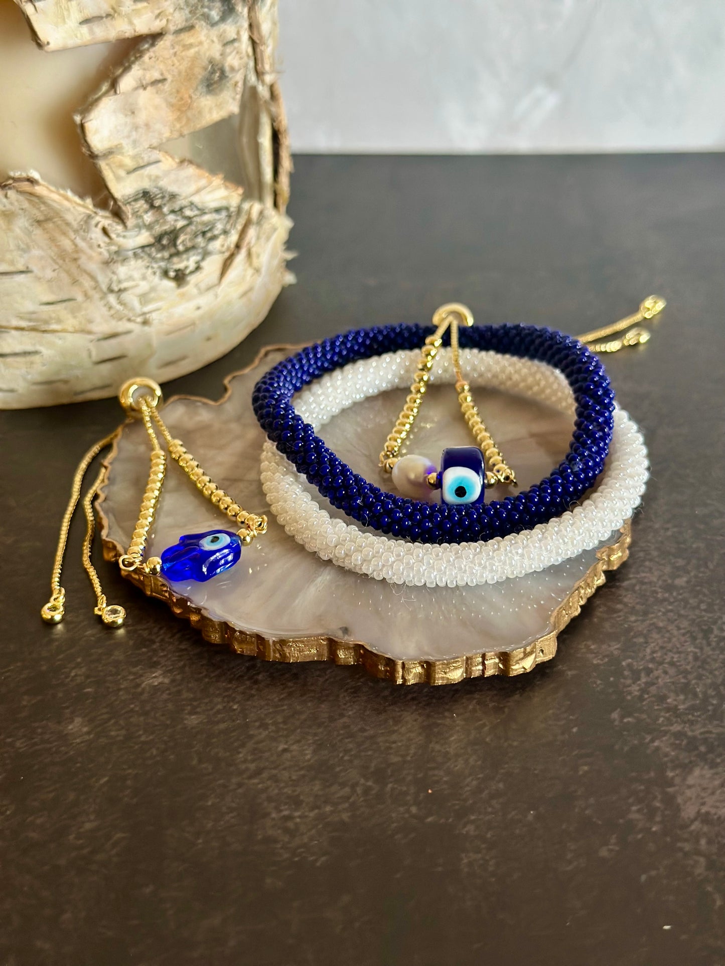 Pulseras en cadena con dije Ojo turco 🧿