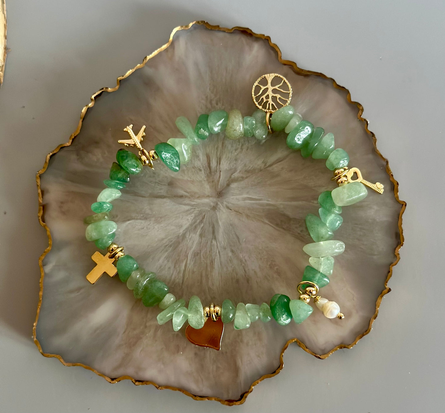 A- Pulseras de los deseos en Piedra Jade