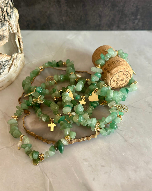 A- Pulseras de los deseos en Piedra Jade