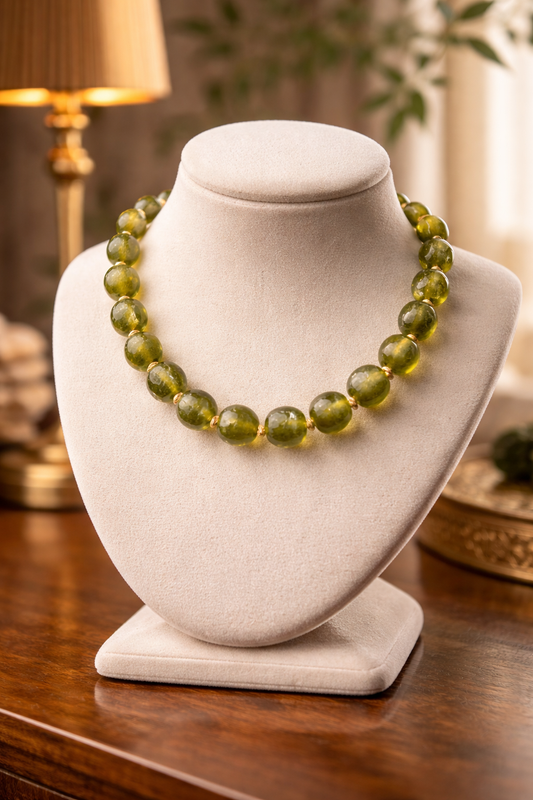 A Collar hecho con Vidrios Africanos