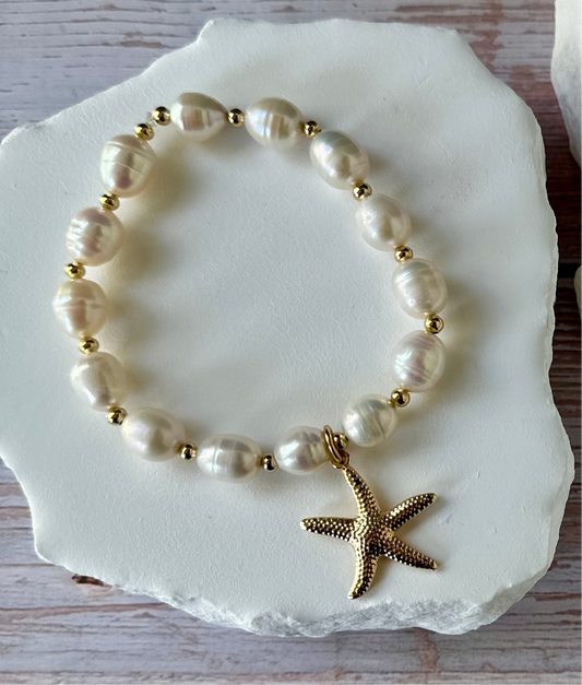 A- Pulseras de Perlas Naturales