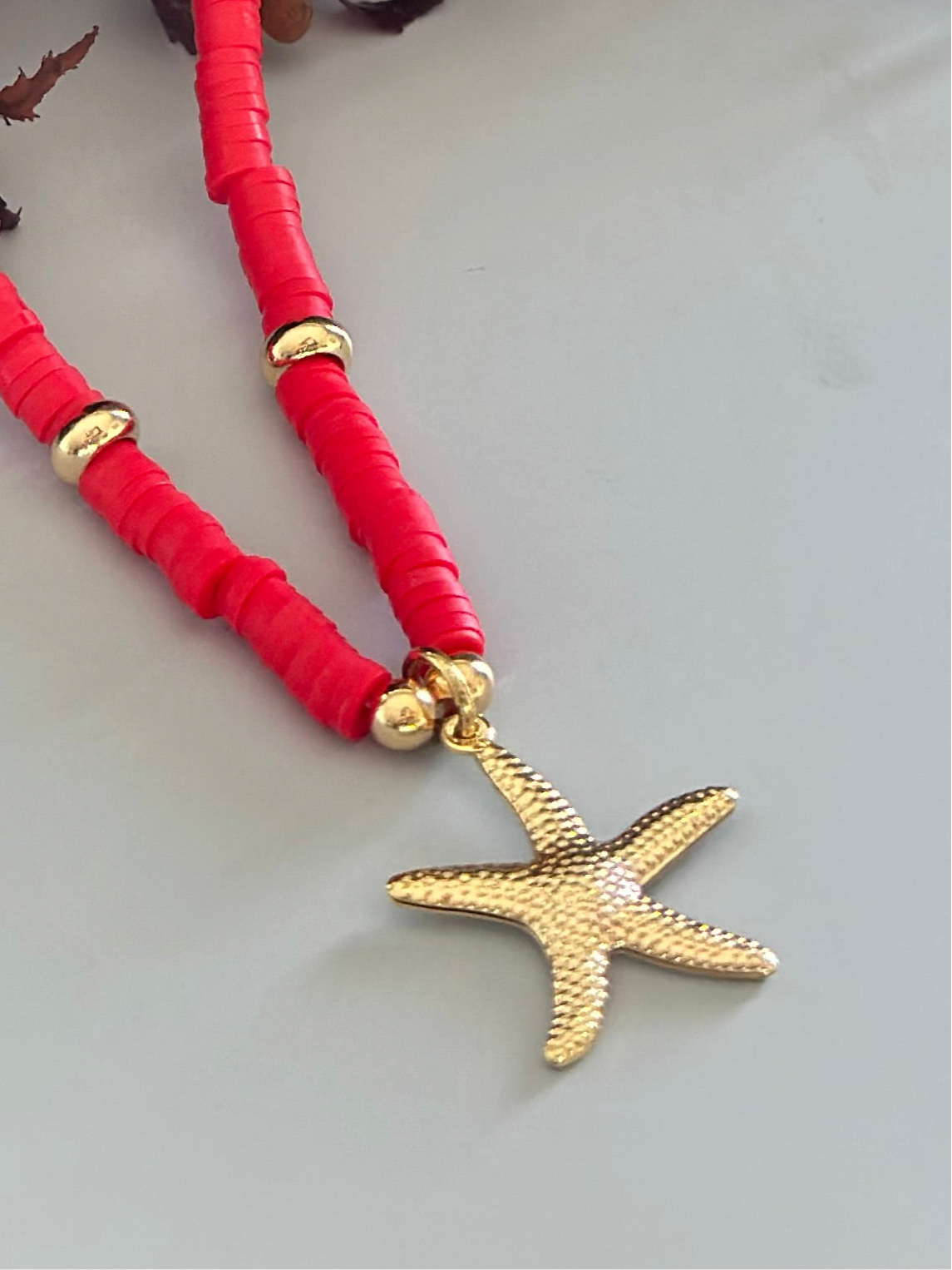 Collar de Fimo - Rojo