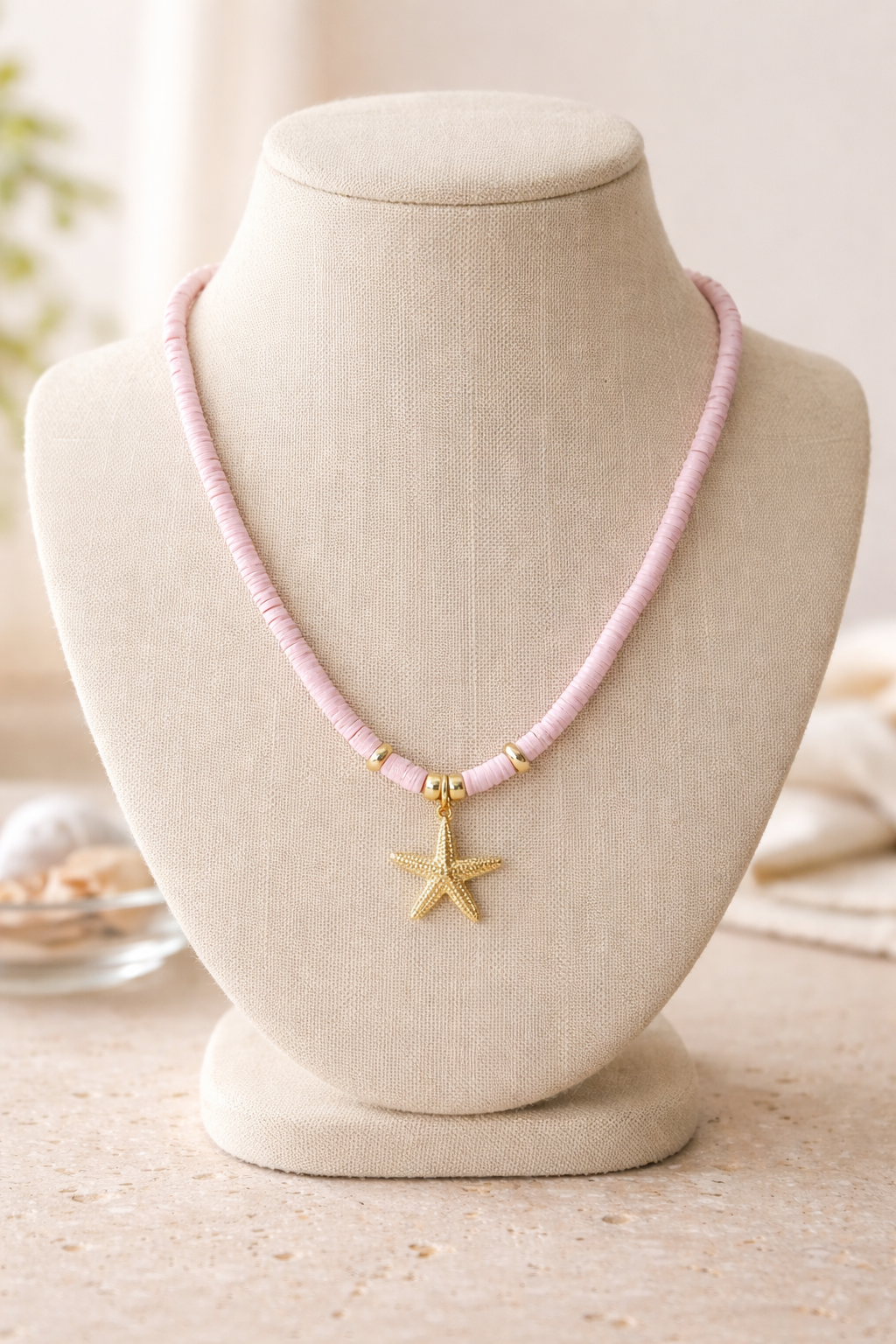 Collar de Fimo - Rosado